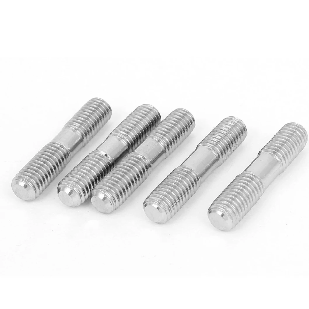 China Supplier High Quality Stainless Steel SS304 SS316 Double End Threaded Stud Bolt DIN938 M6 M8 M10 M12 M16 M18 M20 Full Thread Stud Bolt A2-70 DIN938